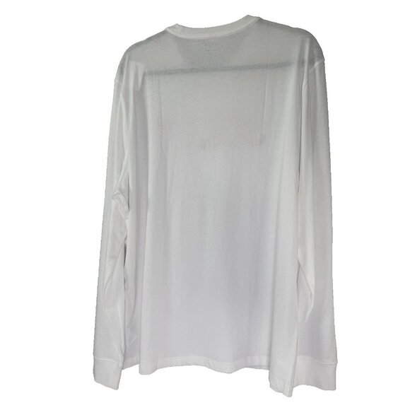 NWT J Crew Men X Large Jolly T-Shirt White Red Cozy Christmas Holiday Comfy Soft - Picture 2 of 8